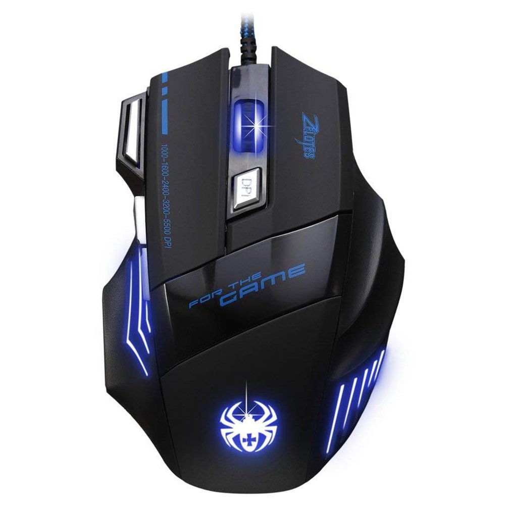 GAMING MOUSE, ZELOTES PROFESSIONAL LED OPTICAL 7200 DPI 7-KEY USB
